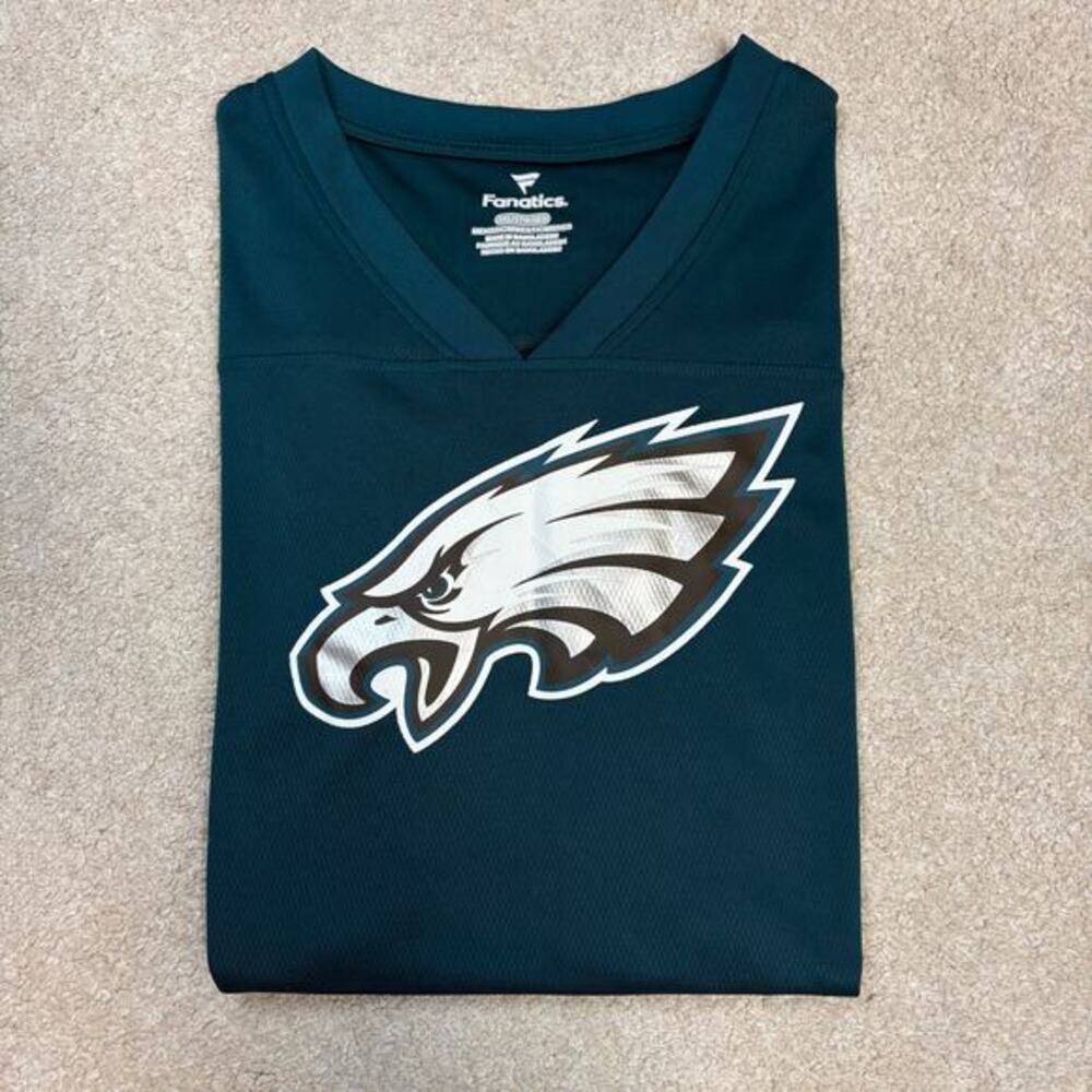 Fanatics NFL Philadelphia Eagles Logo V-Neck Athletic Shirt Size 3XL